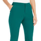 INC International Concepts Women's Zippered Ankle Straight Leg Wear to Work Pants Green Size 6