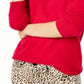 Charter Club Women's V Neck Cashmere Sweater Red Size Petite L