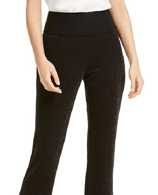 Alfani Women's Pull on Shimmer Pants Black Size Small