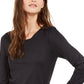 Alfani Women's Scoop Neck Solid Top Black Size XX-Large