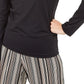 Alfani Women's Scoop Neck Solid Top Black Size XX-Large