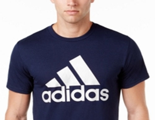 Adidas Men's Badge of Sport T-Shirt Blue Size Medium