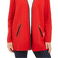 Charter Club Women's Overcoat Jacket Red Size Petite X-Large