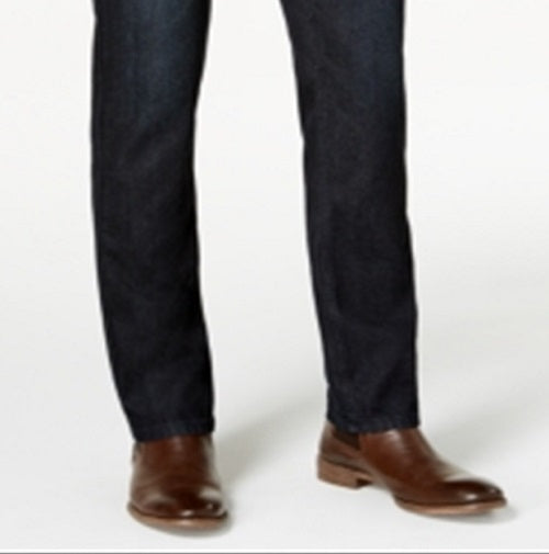 INC International Concepts Men's Berlin Slim Denim Straight Leg Stretch Jeans Blue Size 33X30