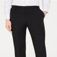 DKNY Men's Modern Fit Stretch Solid Suit Pants Black Size 31X30