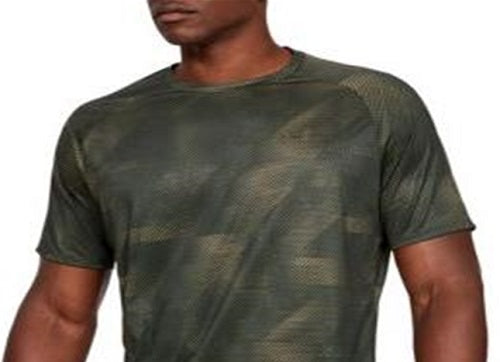 Under Armour Men's Athletic Performance Tops Green Size Medium