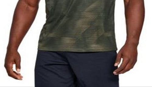 Under Armour Men's Athletic Performance Tops Green Size Medium