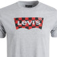 Levi's Men's Checkered Logo T-Shirt Grey Size Medium