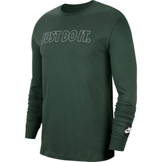 Nike Men's Just Do It Long Sleeve T-Shirt Green Size X-Large