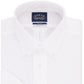 Eagle Men's Classic Regular Fit Non Iron Flex Collar Solid Short Sleeve Dress Shirt White Size 15