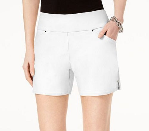INC International Concepts Women's Stretch Shorts White Size 2