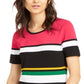 INC International Concepts Women's Striped Sweater Pink Size X-Large