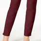 Charter Club Women's Cambridge Tummy Control Slim Leg Pants Red Size 8 Petite