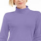 Karen Scott Women's Cotton Turtleneck Top Purple Size Petite X-Large