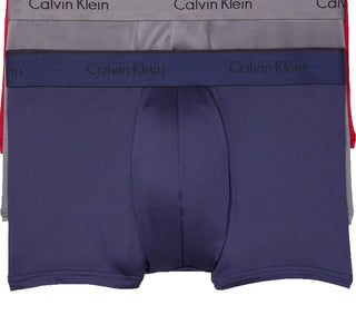 Calvin Klein Men's 3 Pack Logo Boxer Briefs Underwear Red Size X-Large