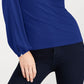 INC International Concepts Women's Split Sleeve Rhinestone Button Top Blue Size XX-Large