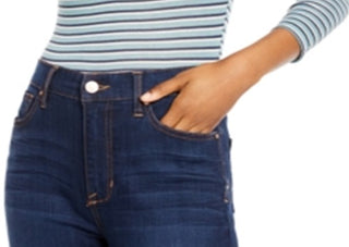 Self Esteem Junior's Striped Bodysuit Blue Size X-Large