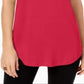 JM Collection Women's Scoop Neck Top Pink Size XX-Large