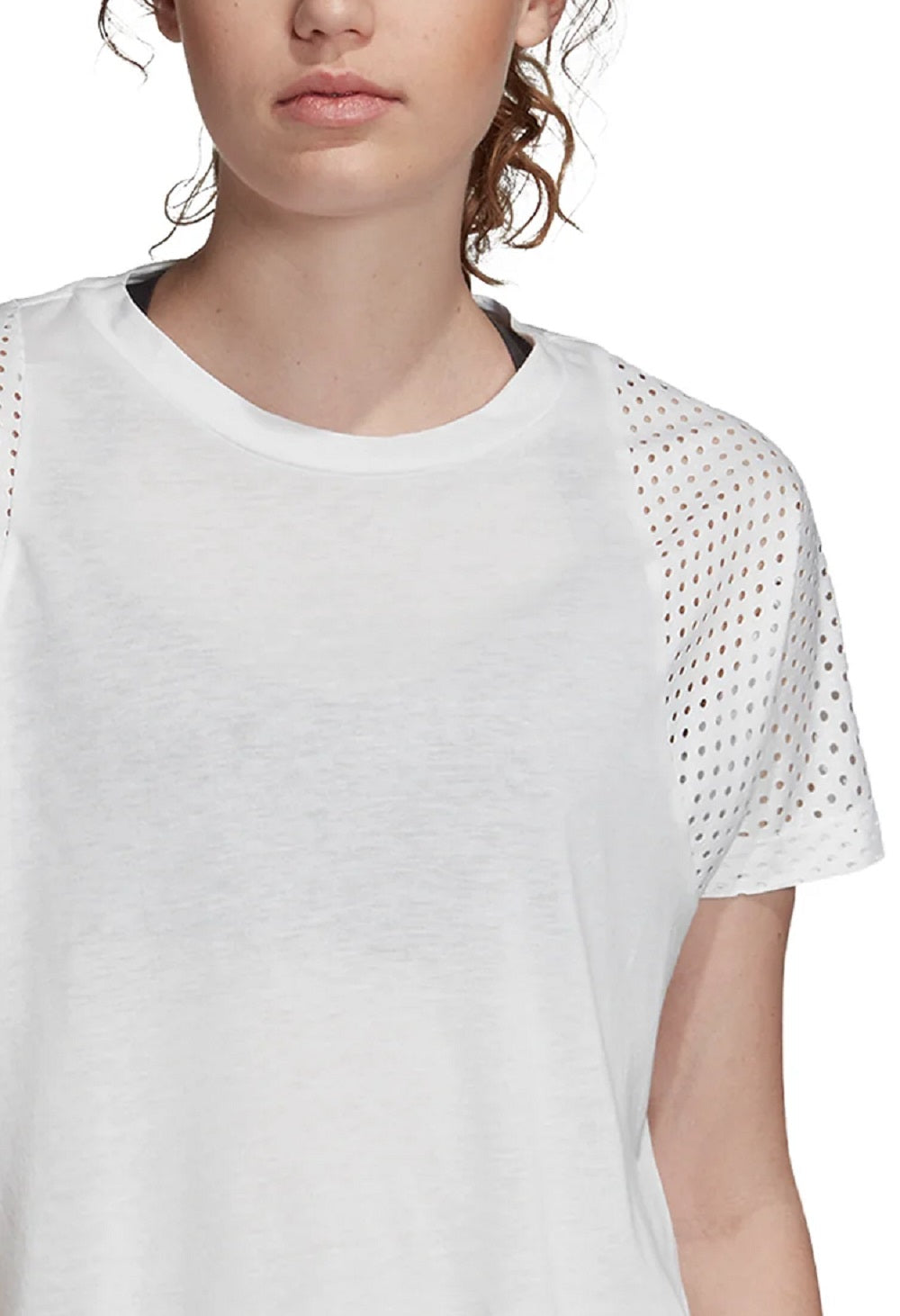 adidas Women's Id Mesh Tee White Size Small