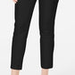 Style & Co Women's Cropped Pull on Straight Leg Pants Black Size L