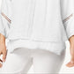 Style & Co Women's Lace Yoke Handkerchief Hem Top White Size Large