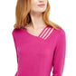 INC International Concepts Women's Cutout Detail Top Pink Size XX-Large