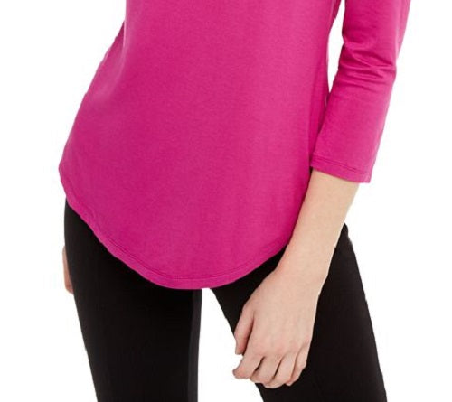 INC International Concepts Women's Cutout Detail Top Pink Size XX-Large