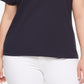 Tommy Hilfiger Women's Cotton V Neck T-Shirt Blue Size 1X