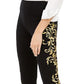 INC International Concepts Women's Embroidered Skinny Pants Black Size 6 Petite