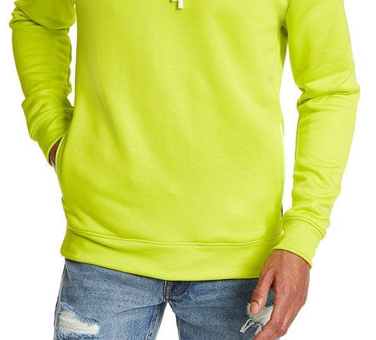 Guess Men's Logo Hoodie Green Size Small