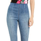 INC Iternational Concepts Women's High Waist Skinny Cropped Jeans Blue Size 14