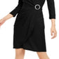 INC Iternational Concepts Women's Rhinestone Wrap Dress Black Size XX-Large