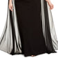 Betsy & Adam Women's Chiffon Cape Gown Black Size 22W