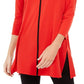 Alfani Women's Piped Tunic Wine Size Petite XL