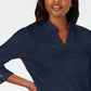 Karen Scott Women's Cotton Eyelet Yoke Top Blue Size Medium
