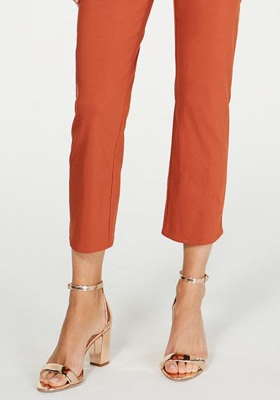 INC Iternational Concepts Women's Cropped Skinny Pants Brown Size 8 Petite