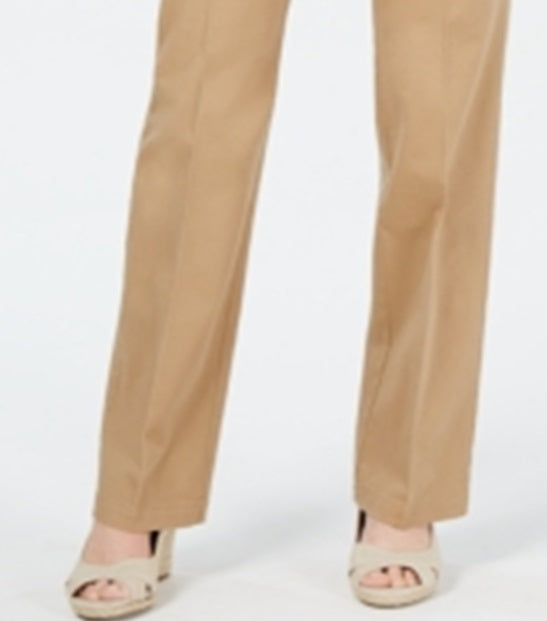 Charter Club Women's  Tummy Control Trouser Brown Size 4