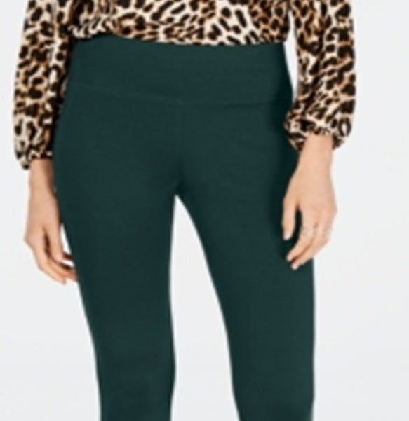 INC Iternational Concepts Women's Seamless Leggings Green Size 14 Petite