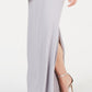 Adrianna Papell Women's Solid Blouson Gown Dress Gray Size 10