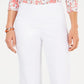 Charter Club Women's Crochet Hem Wide Leg Pants White Size 14