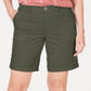 Style & Co Women's Double Pocket Cuffed Shorts Green Size 16