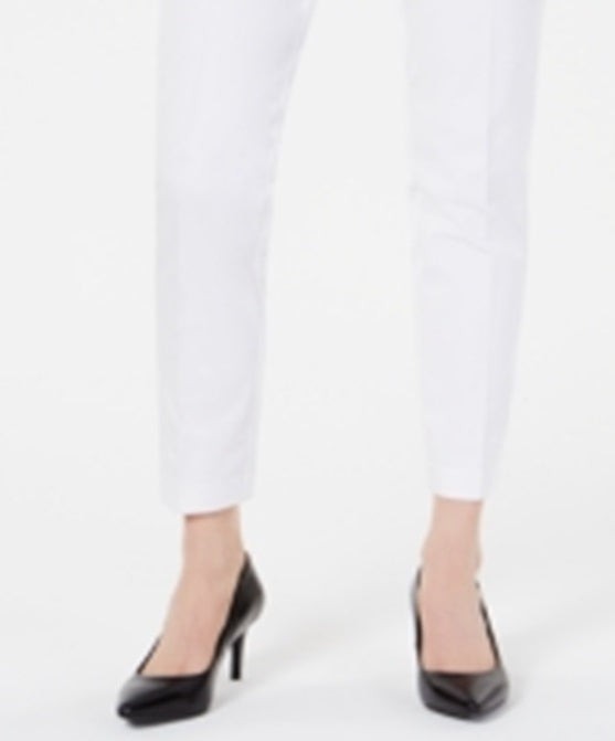 Alfani Women's Bi Stretch Hollywood Skinny Pants White Size 14 Petite