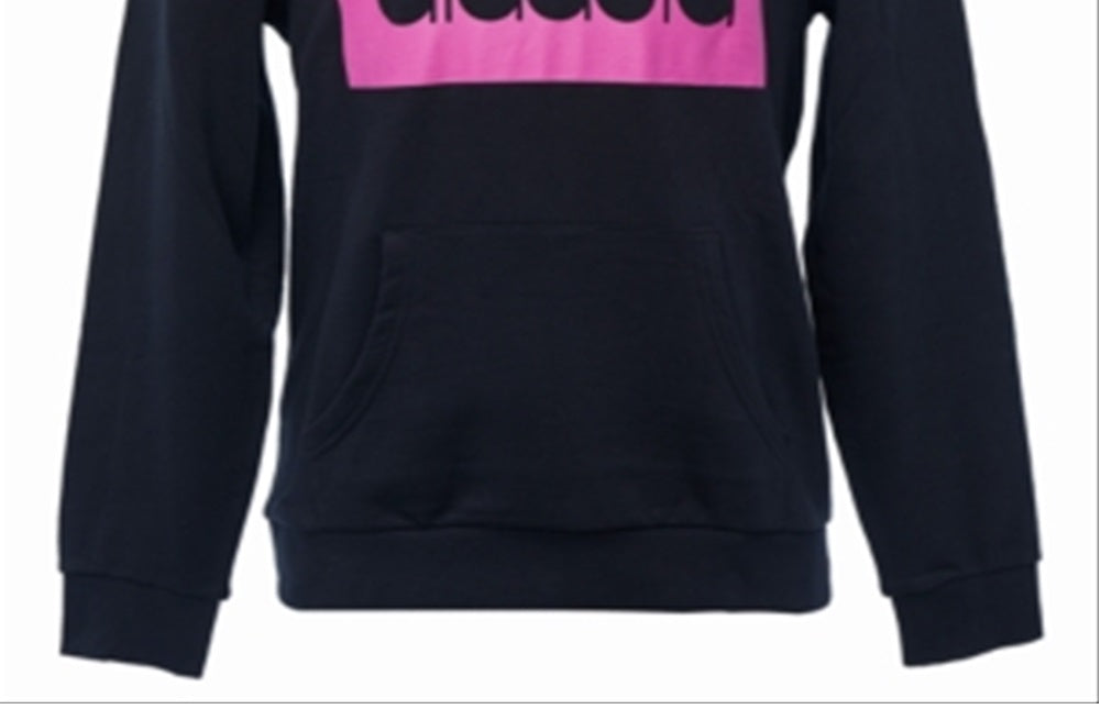 Diadora Men's Blocked Logo Hoodie Black Size Small