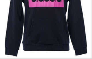 Diadora Men's Blocked Logo Hoodie Black Size Small