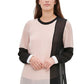 Calvin Klein Women's Colorblock Long Sleeve Top Pink Size Medium