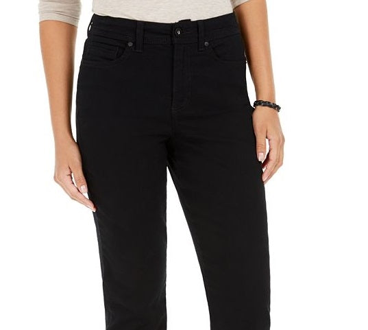 Style & Co Women's  Curvy-Fit Straight Leg Jeans  Blue Size 6 T/L