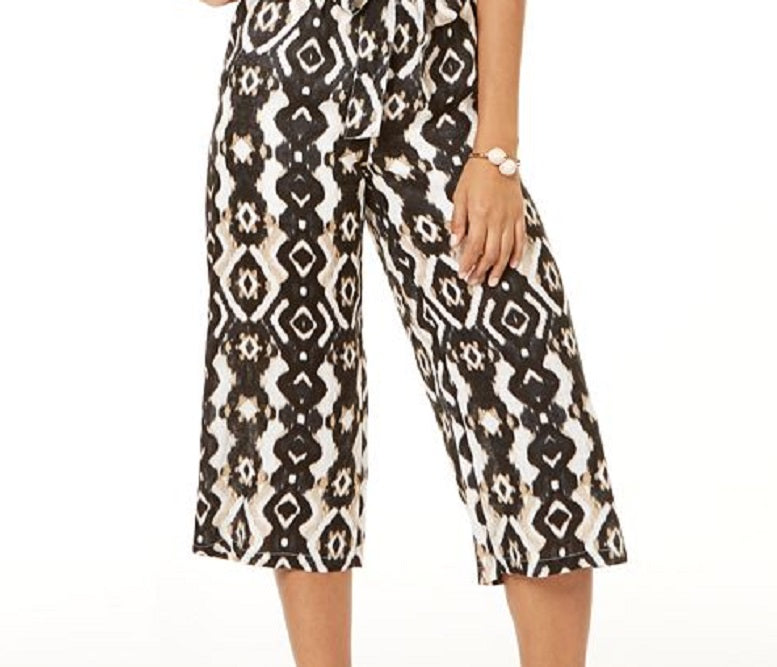 INC Iternational Concepts Women's Smocked Bodice Jumpsuit Gray Size Small