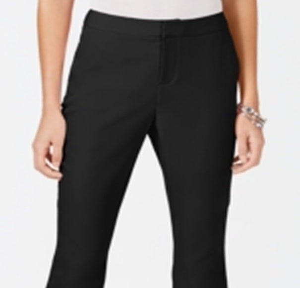 INC Iternational Concepts Women's Slim Leg Mid Rise Ankle Pants Black Size 2