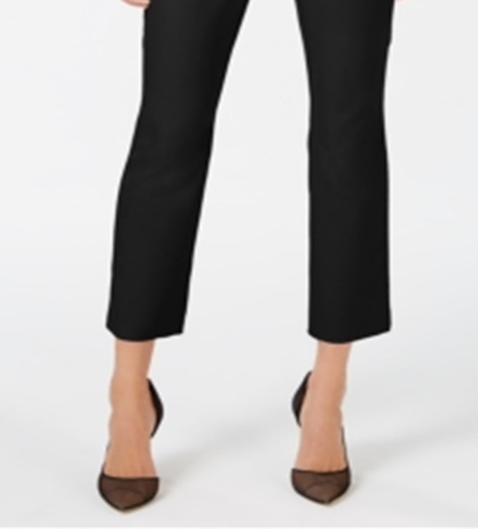 INC Iternational Concepts Women's Slim Leg Mid Rise Ankle Pants Black Size 2