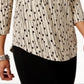 JM Collection Women's Printed T-Shirt Brown Size M